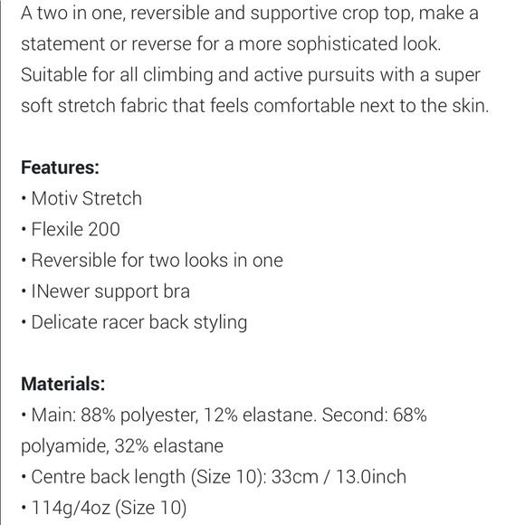 NWT- cropped workout tank - Picture 4 of 4